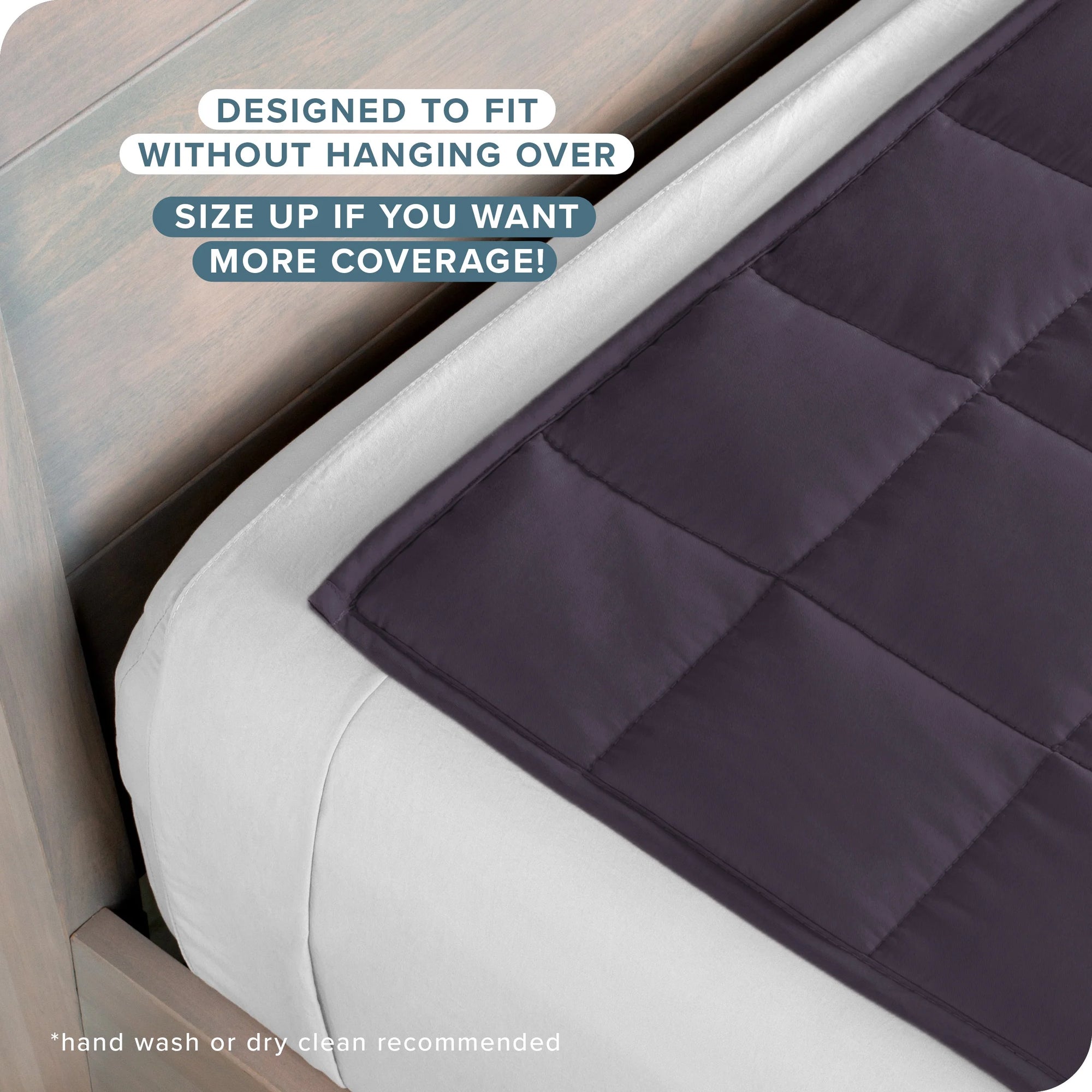 7 Lbs Weighted Blanket for Kids - 40" X 60" - 210Tc Twill Cotton, Eggplant