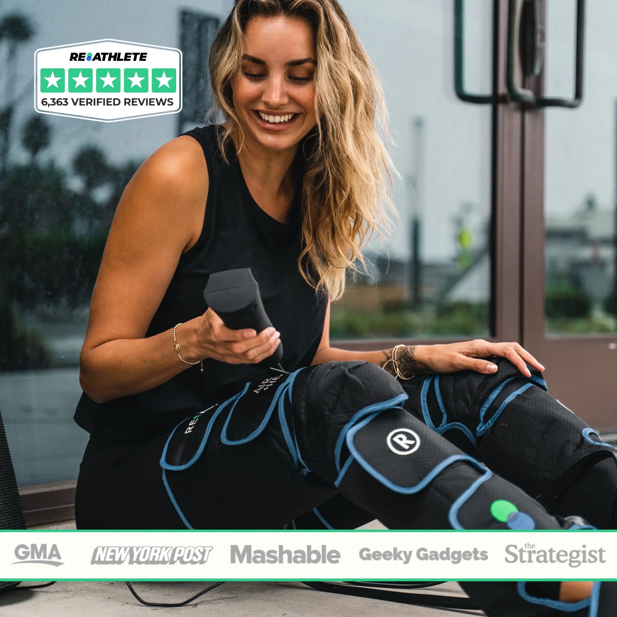 AIR-C Full Leg Massager for Circulation and Pain Relief Compression Thigh, Calf, Foot Massager