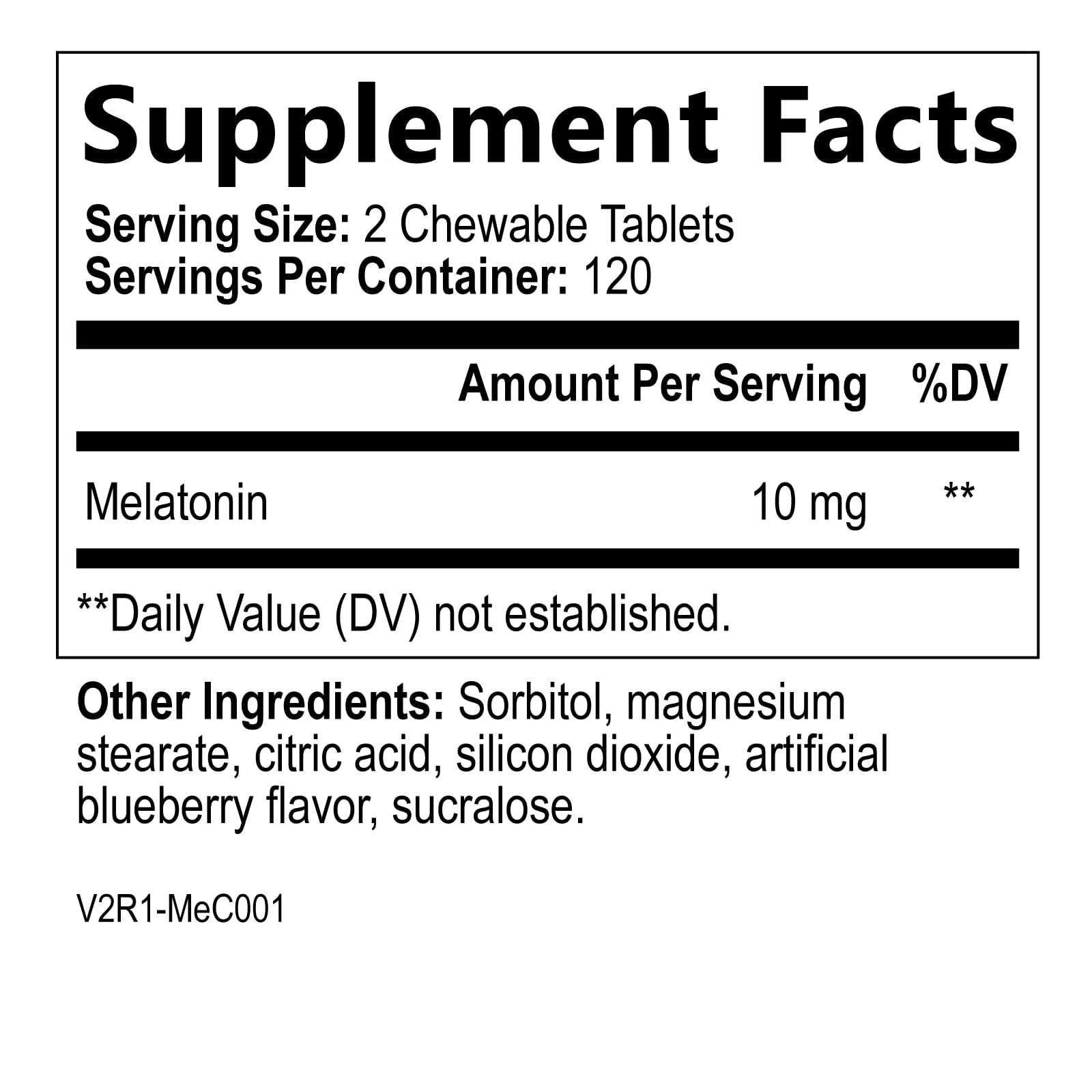 Melatonin 10Mg Tablets, Fast Dissolve, Extra Strength - Sugar Free Sleep Support for Adults - Strawberry Flavored Dietary Supplement for Natural Sleep Support - 240 Melatonin Tablets, 120 Day Supply