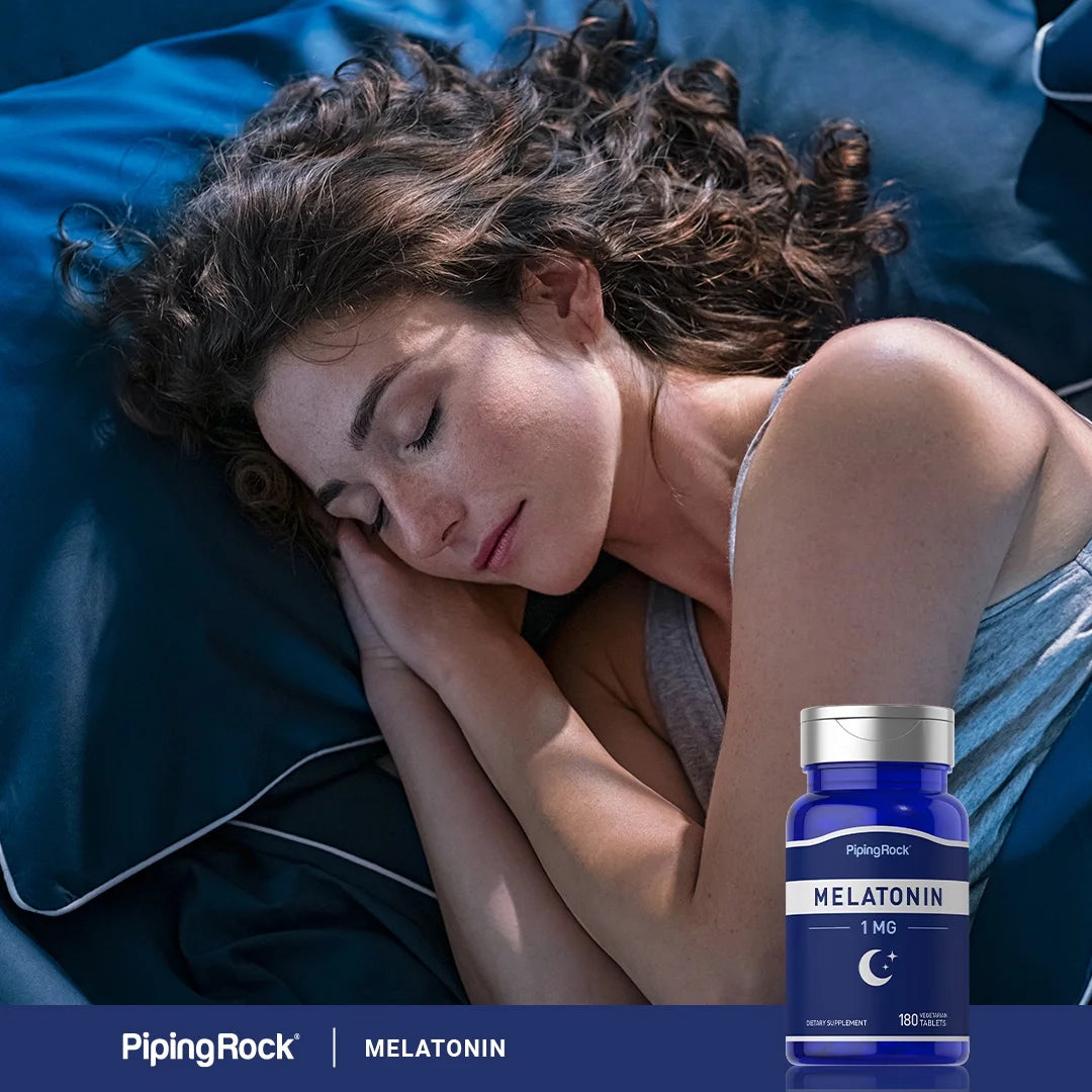 Melatonin 1 Mg | 180 Tablets | Gluten Free, Non-Gmo | by