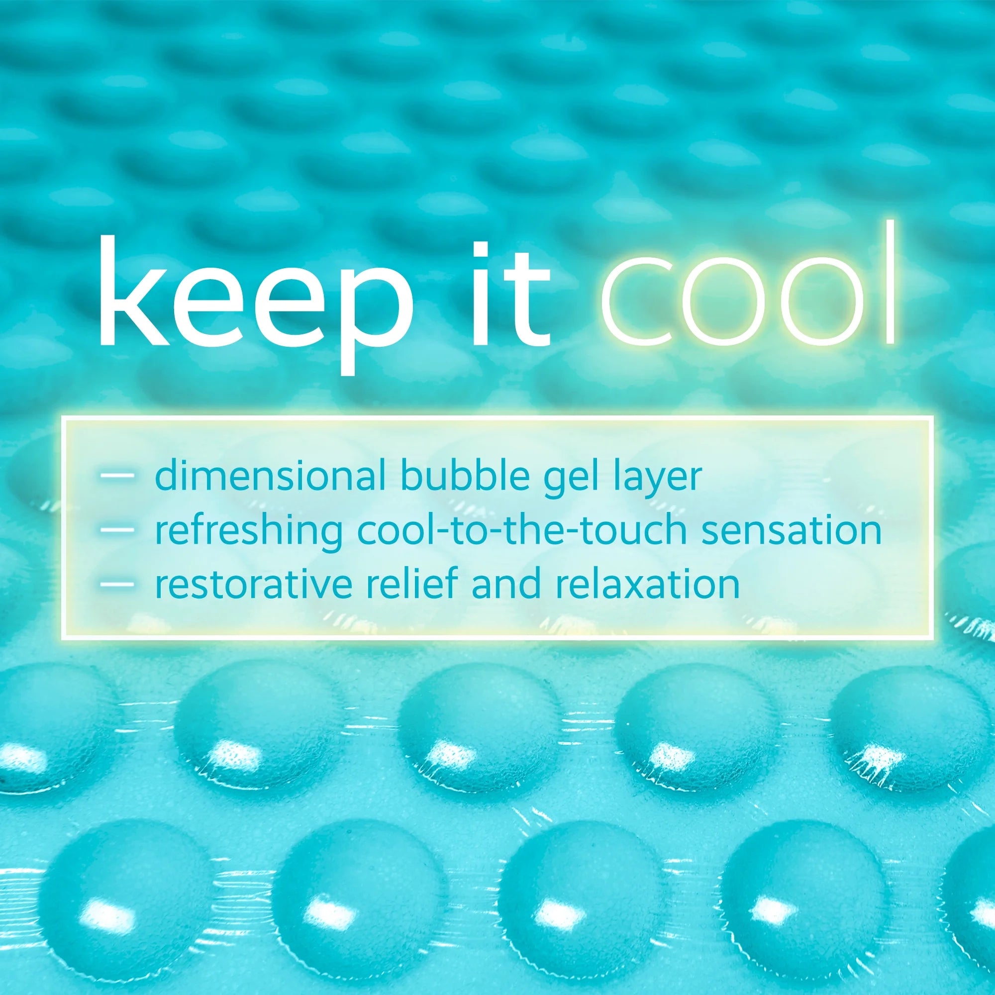 Originals Blue Bubble Gel + Memory Foam Cooling Bed Pillow, Queen Size