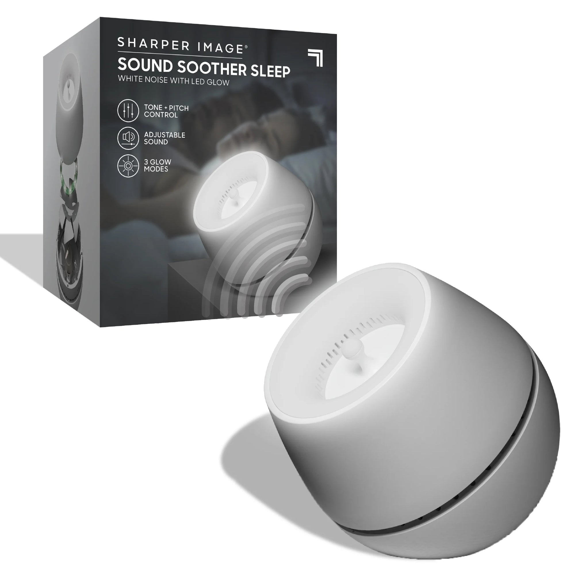Sound Soother Wind, White Noise Machine with LED Glow