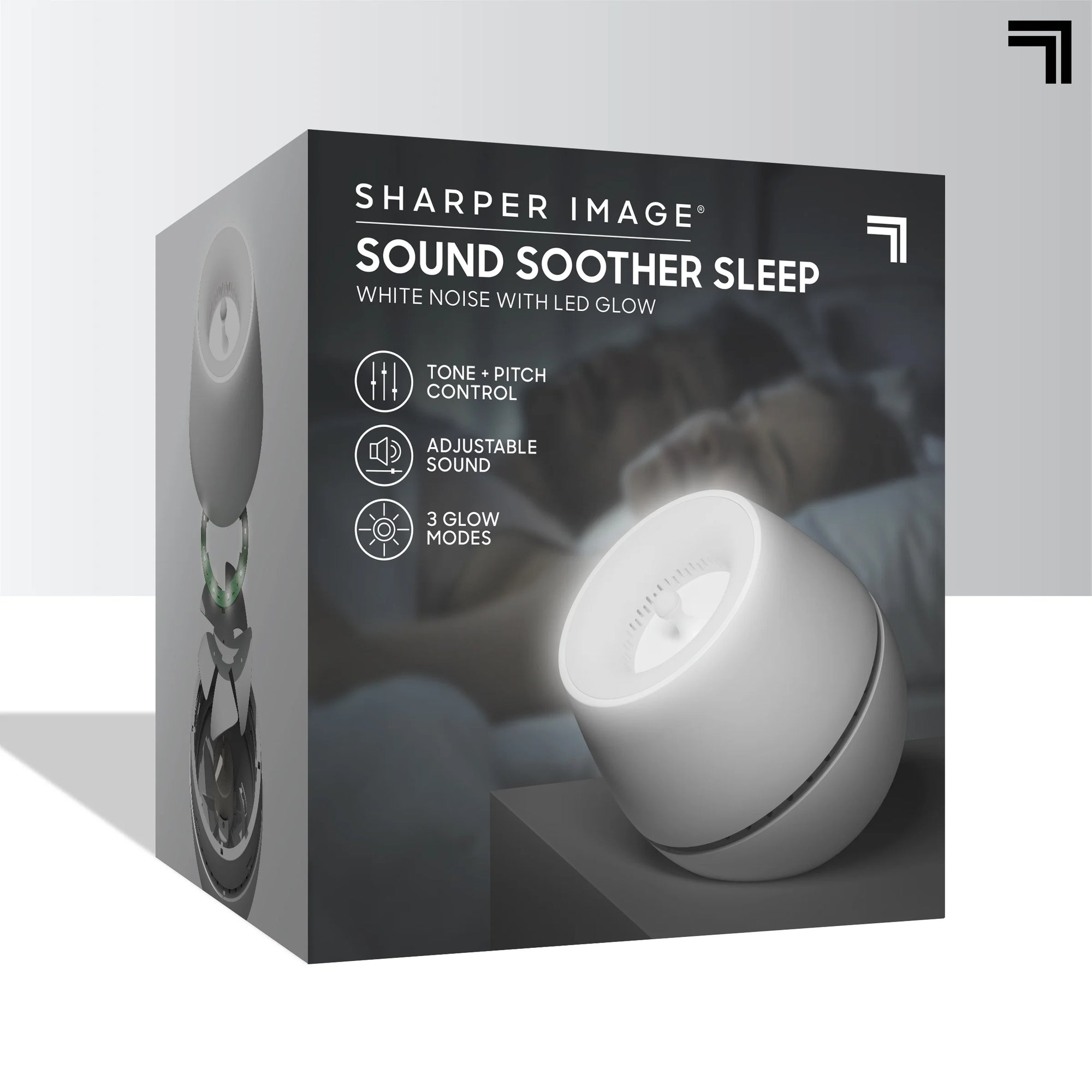Sound Soother Wind, White Noise Machine with LED Glow