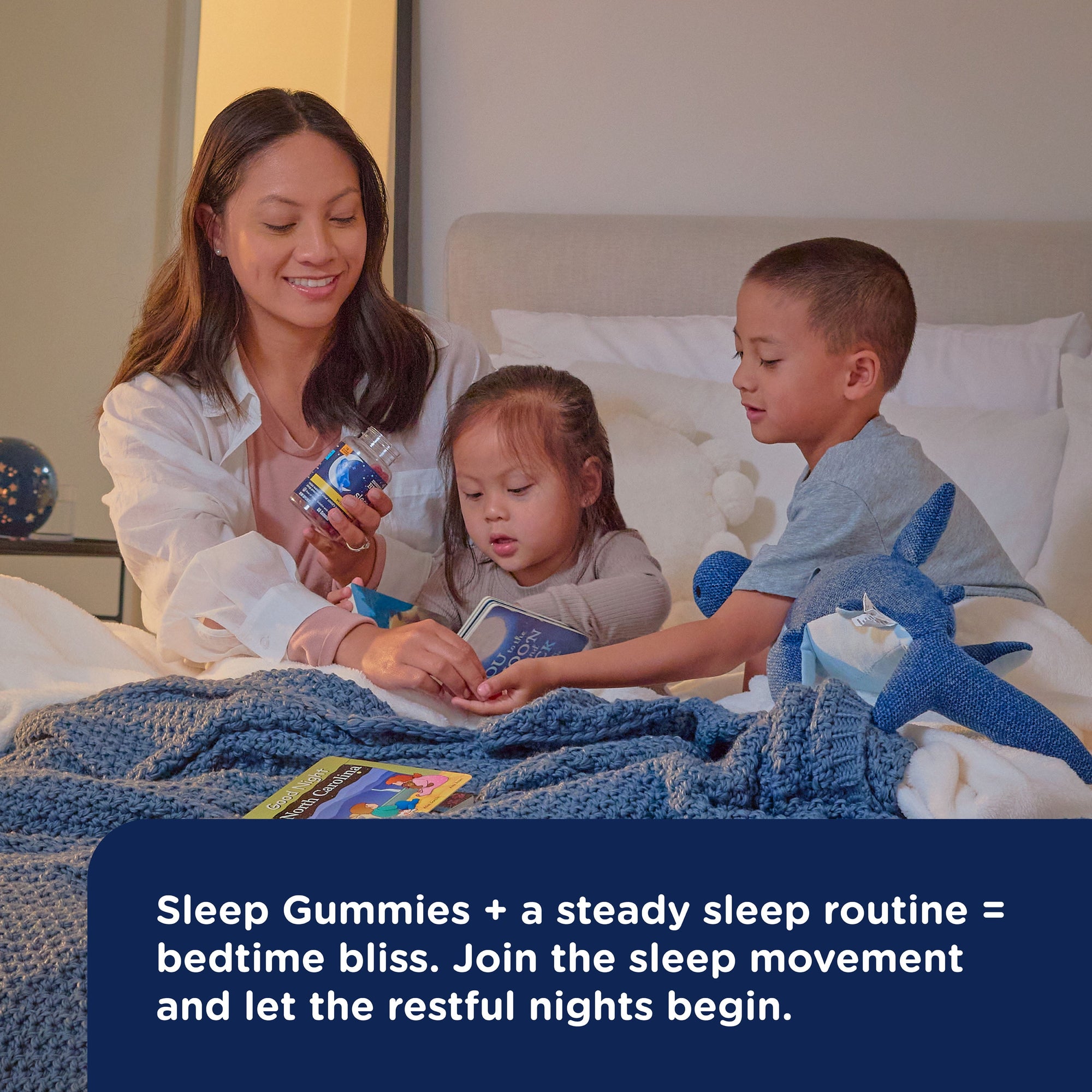 (2 Pack)  Kids Sleep Gummies, Dietary Supplement, Strawberry, 66 Count