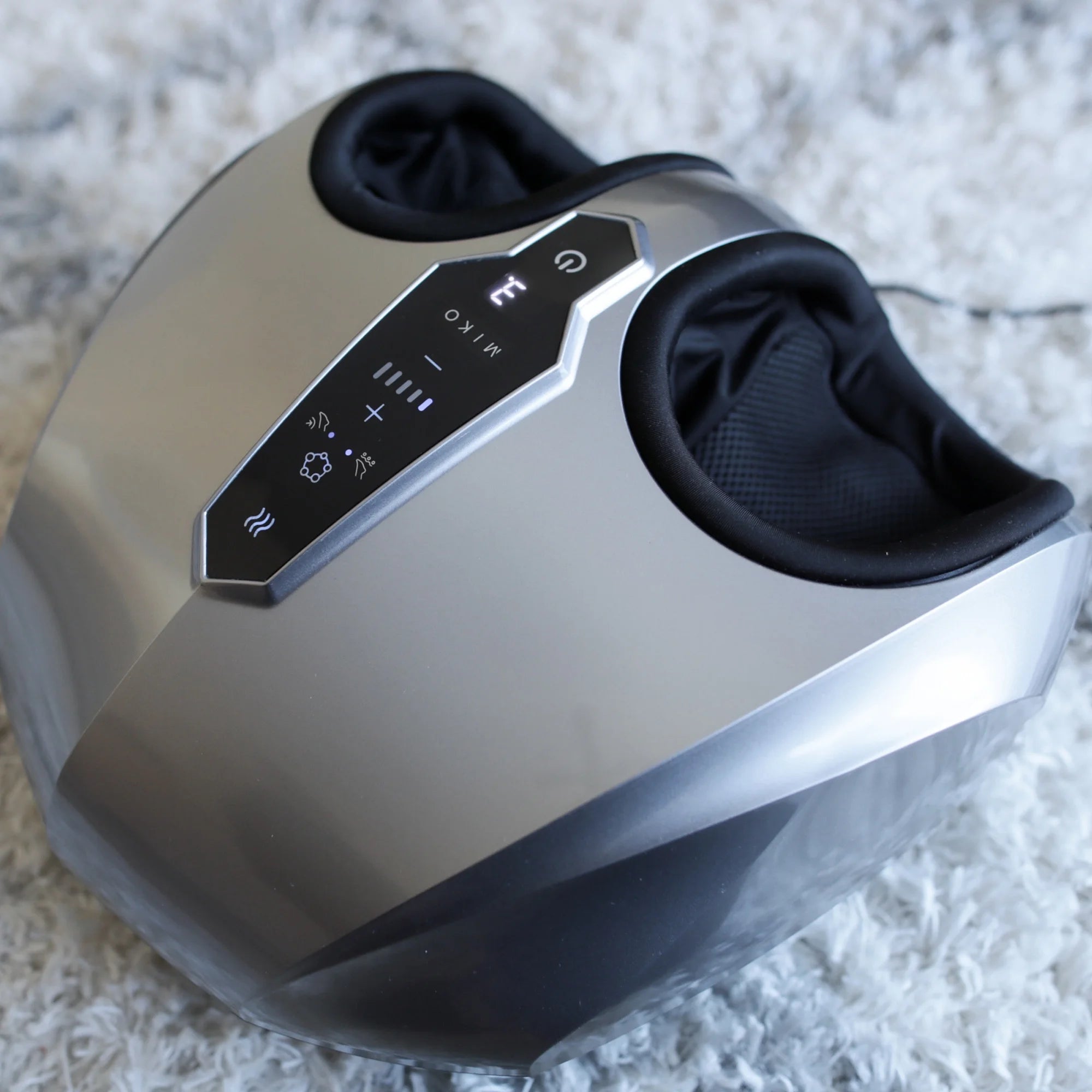 Shiatsu Foot Massager - Deep Kneading, Air Compression, Heat Therapy, Touchscreen, 2 Wireless Remotes, Fits up to Men'S Size 12
