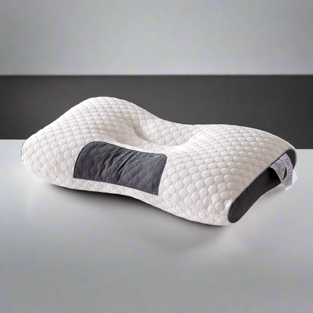 [Massage Neck Pillow] Soft Adjustable Ergonomic Knitted Massage Neck Pillow Orthopedic Contour Support Pillow
