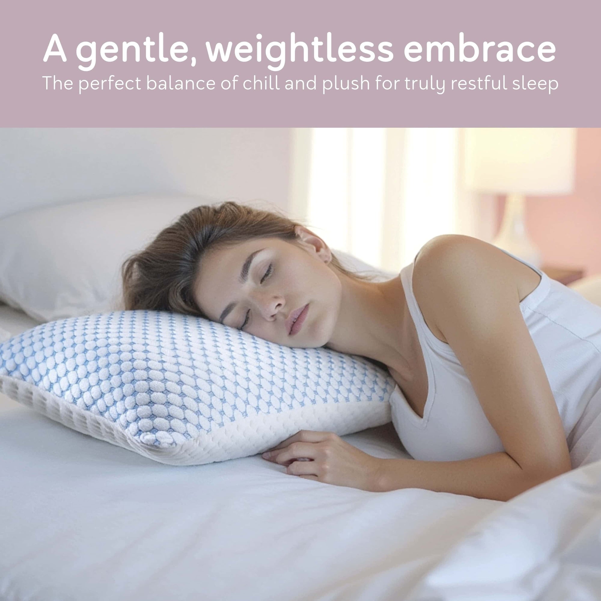 Virtu Temperature Queen Pillows, Regulating and Adjustable Memory Foam Cooling Bed Pillows Queen Size Pillows, 20" X 30"