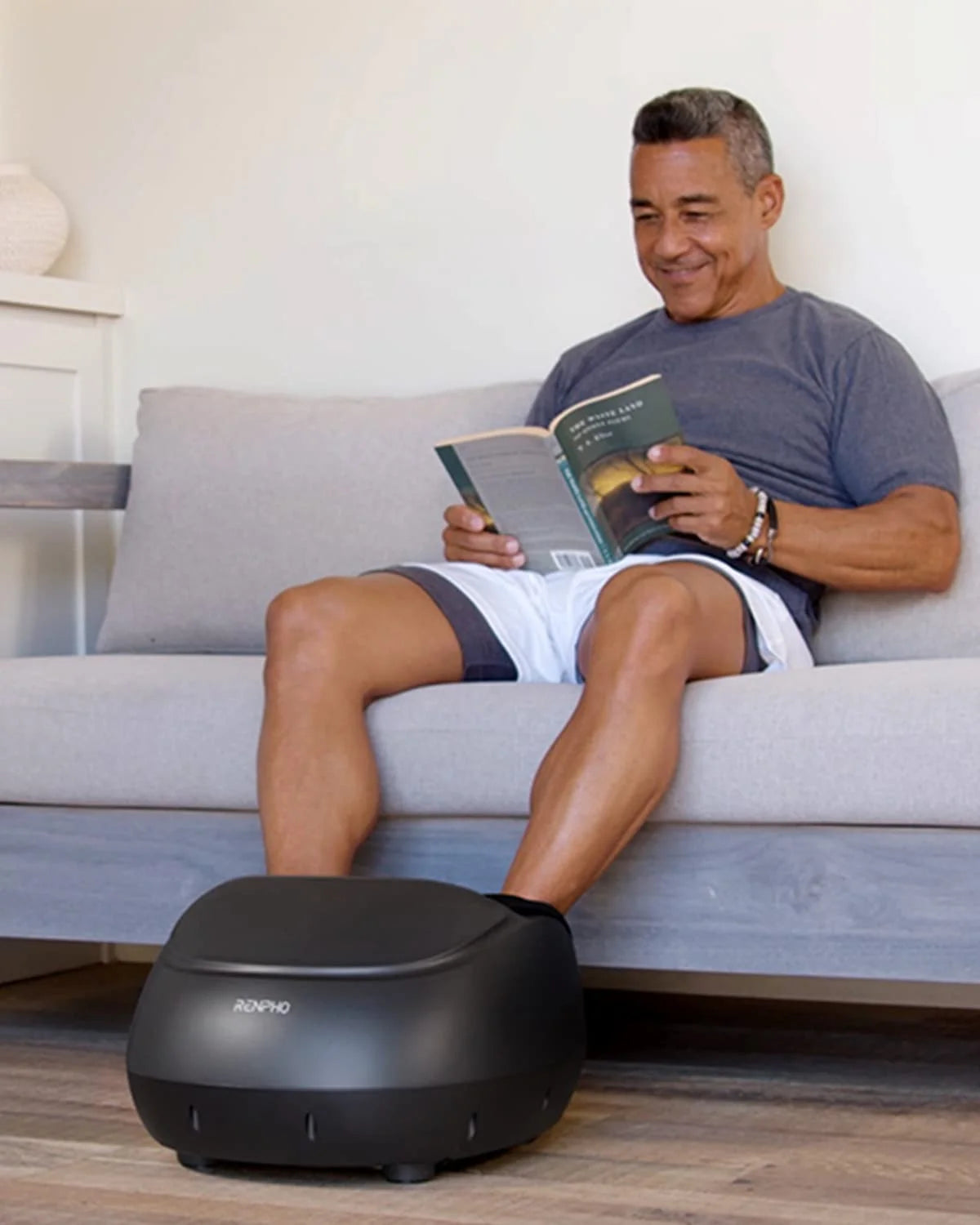 Foot Massager Machine with Heat, Shiatsu Deep Kneading, Birthday Gifts for Mom Dad Men,Fit’S Feet up to Men Size 12 Remote Control