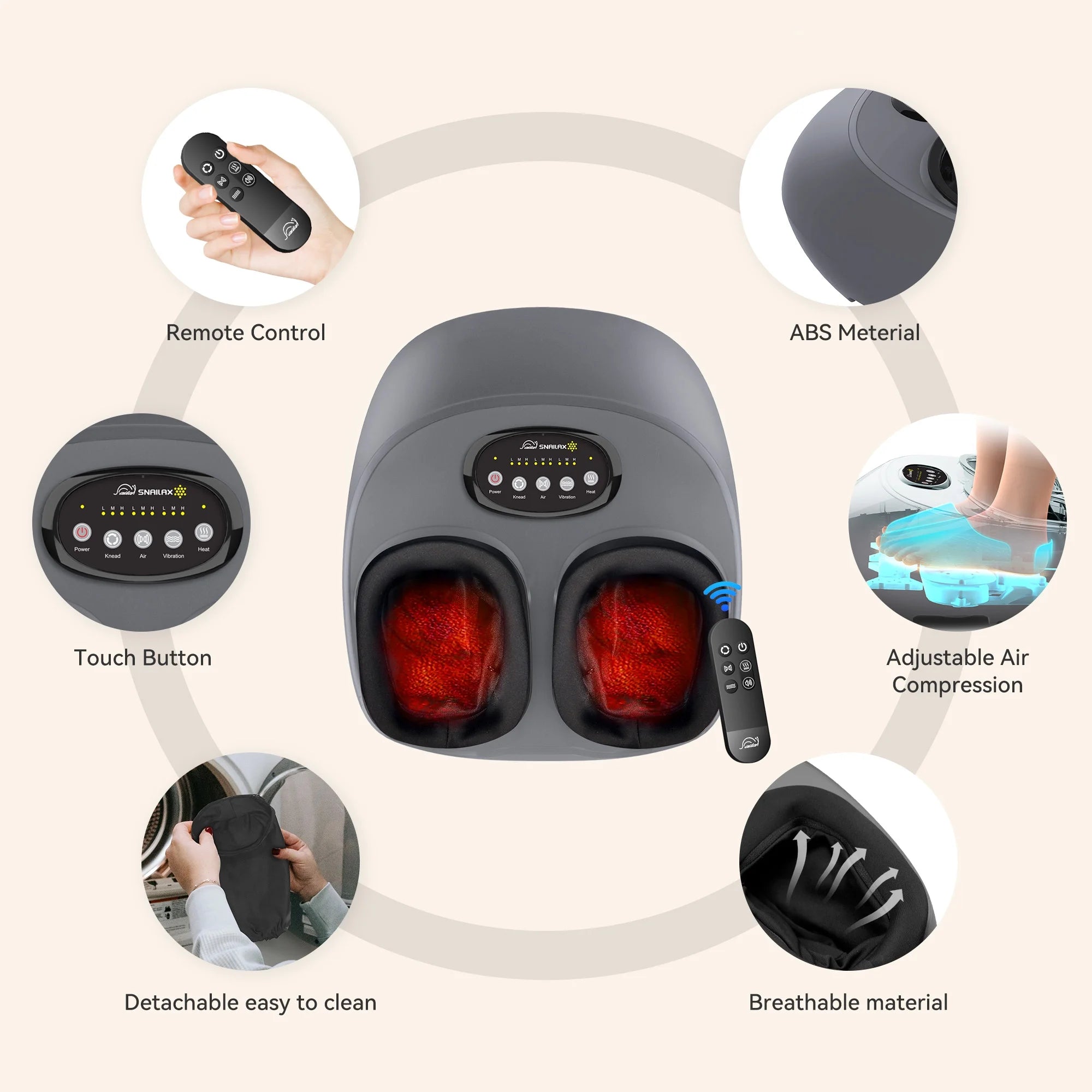 Shiatsu Foot Massager with Heat, Foot Massage Machine for Blood Circulation, Gift