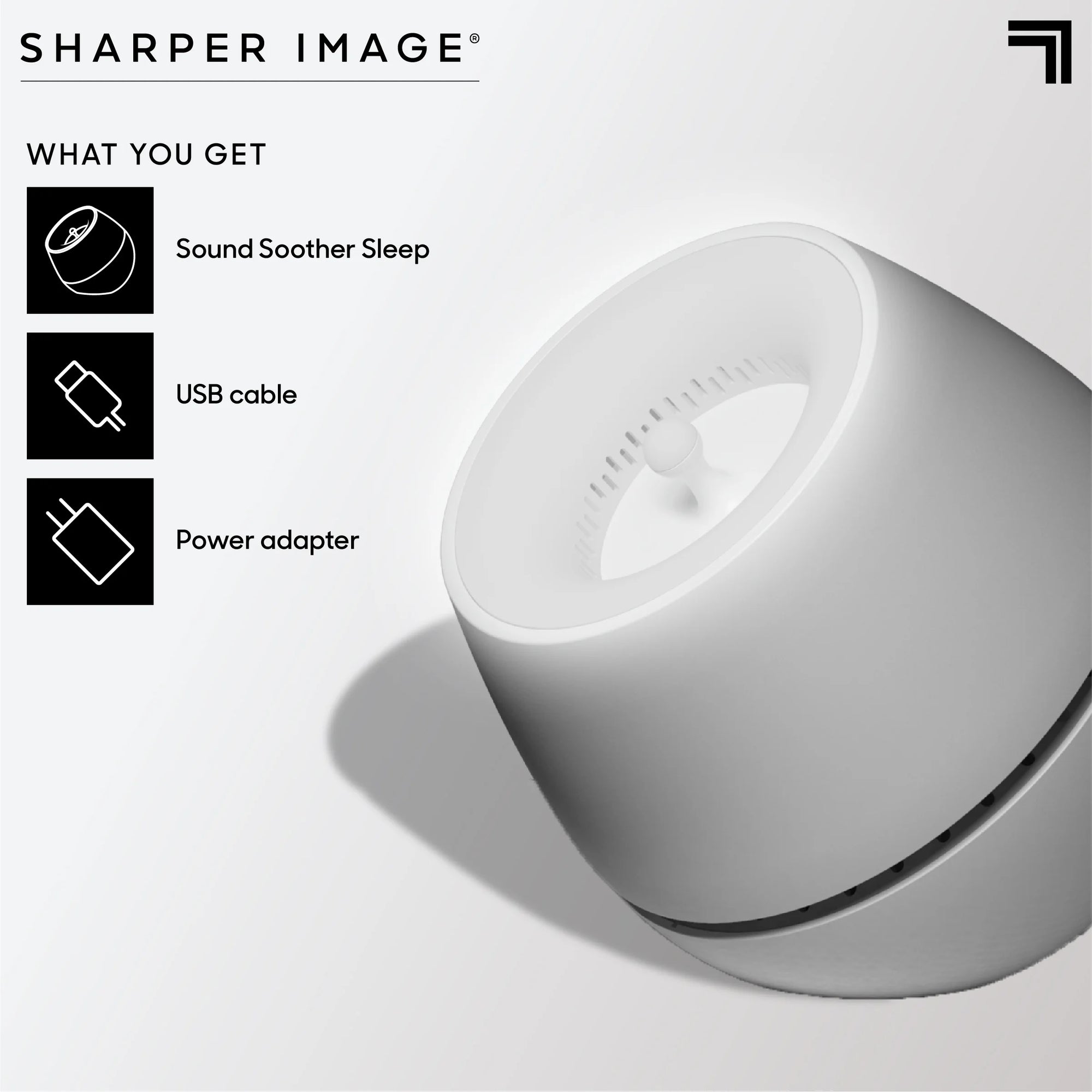 Sound Soother Wind, White Noise Machine with LED Glow