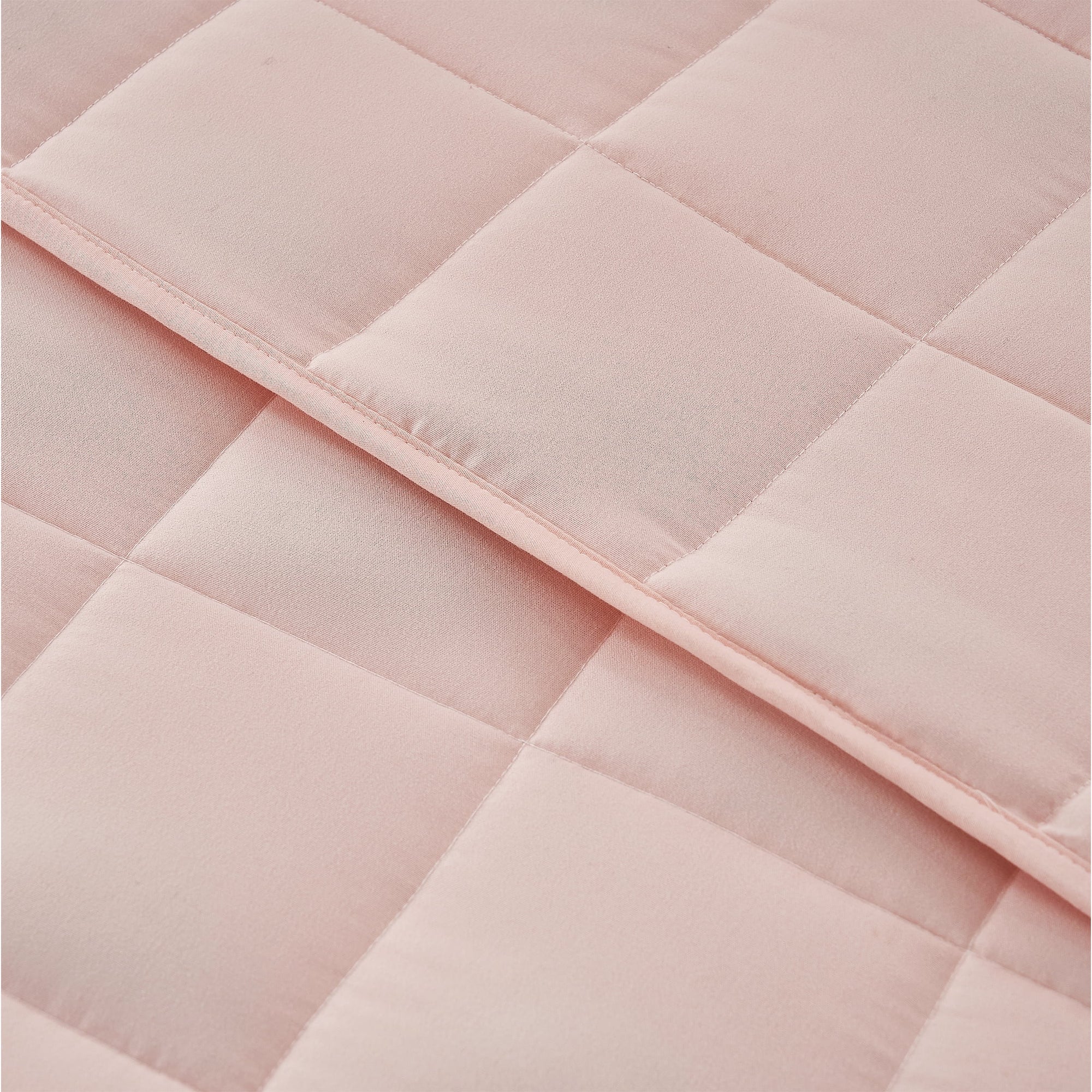 Weighted Blanket for Adult (15Lbs 48"X72" Twin Size Pink) ,Cooling Breathable Heavy Blanket