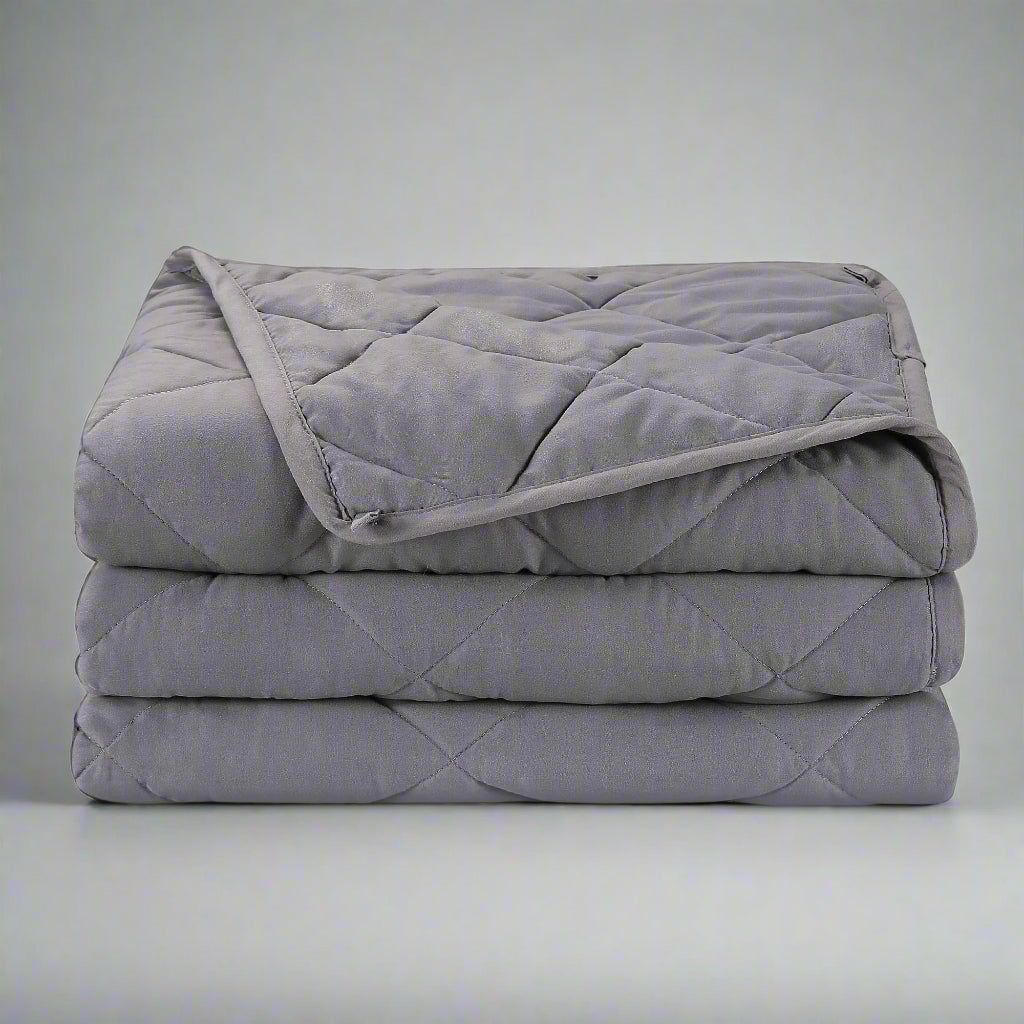 Weighted Blanket 18 Lbs Queen Size Heavy Breathable Cooling Blanket for Adults, 60" X 80", Gray