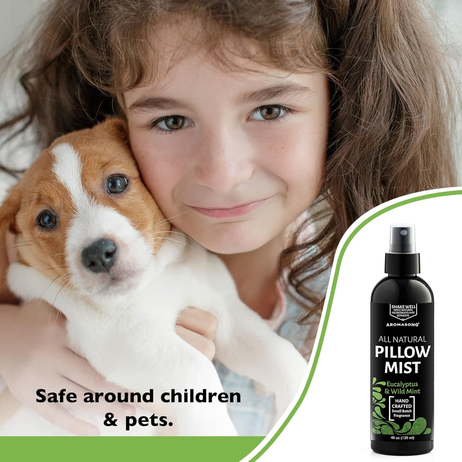 Eucalyptus & Wild Mint Pillow Spray - All Natural Calming Linen & Bedtime Mist for Deep Sleep - Aromatherapy Essential Oils for Sleeping