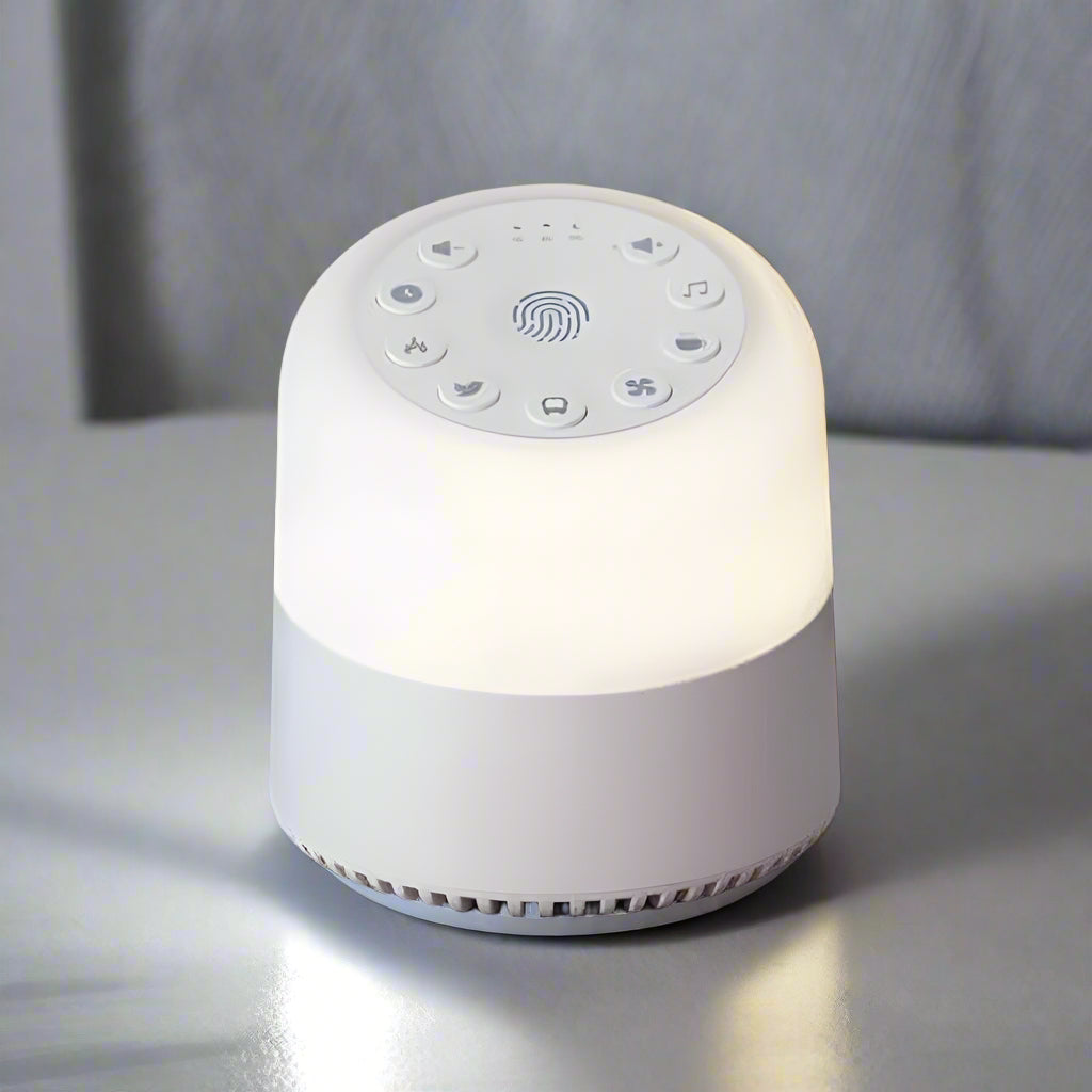 White Noise Machine with 32 Soothing Sounds, 9 Colors Night Lights, Auto-Off