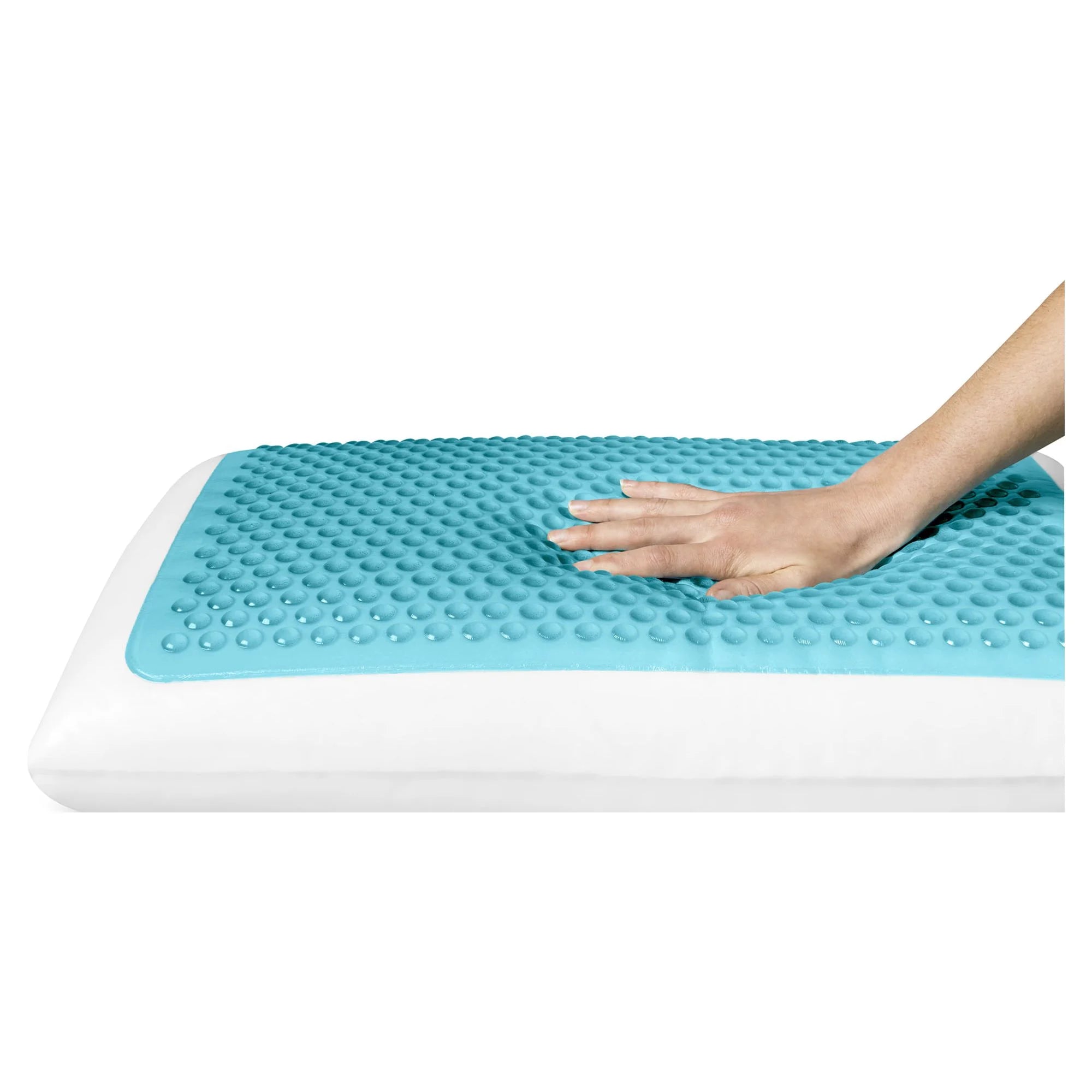 Originals Blue Bubble Gel + Memory Foam Cooling Bed Pillow, Queen Size