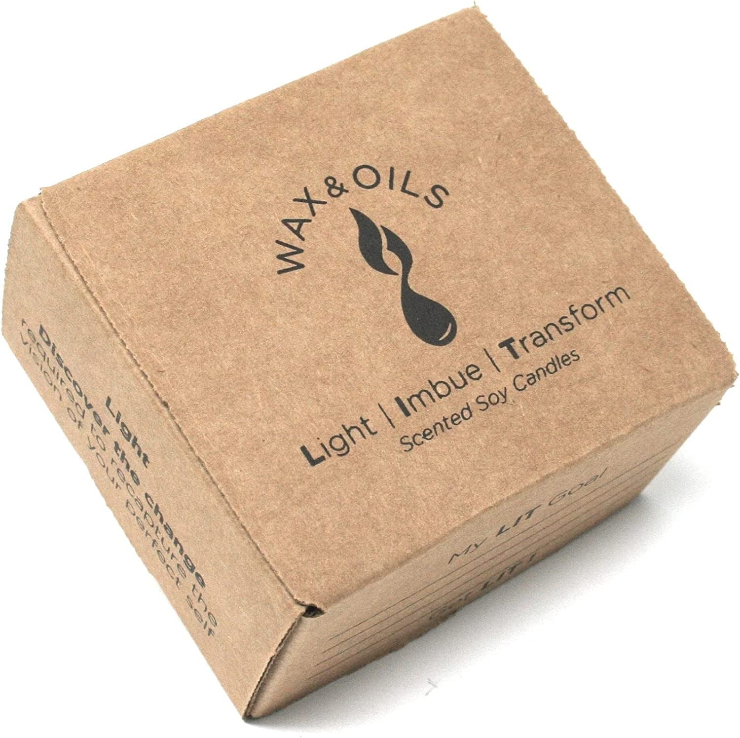 Wax and Oils Soy Wax Aromatherapy Scented Candles (Vanilla) 8 Ounces. Single