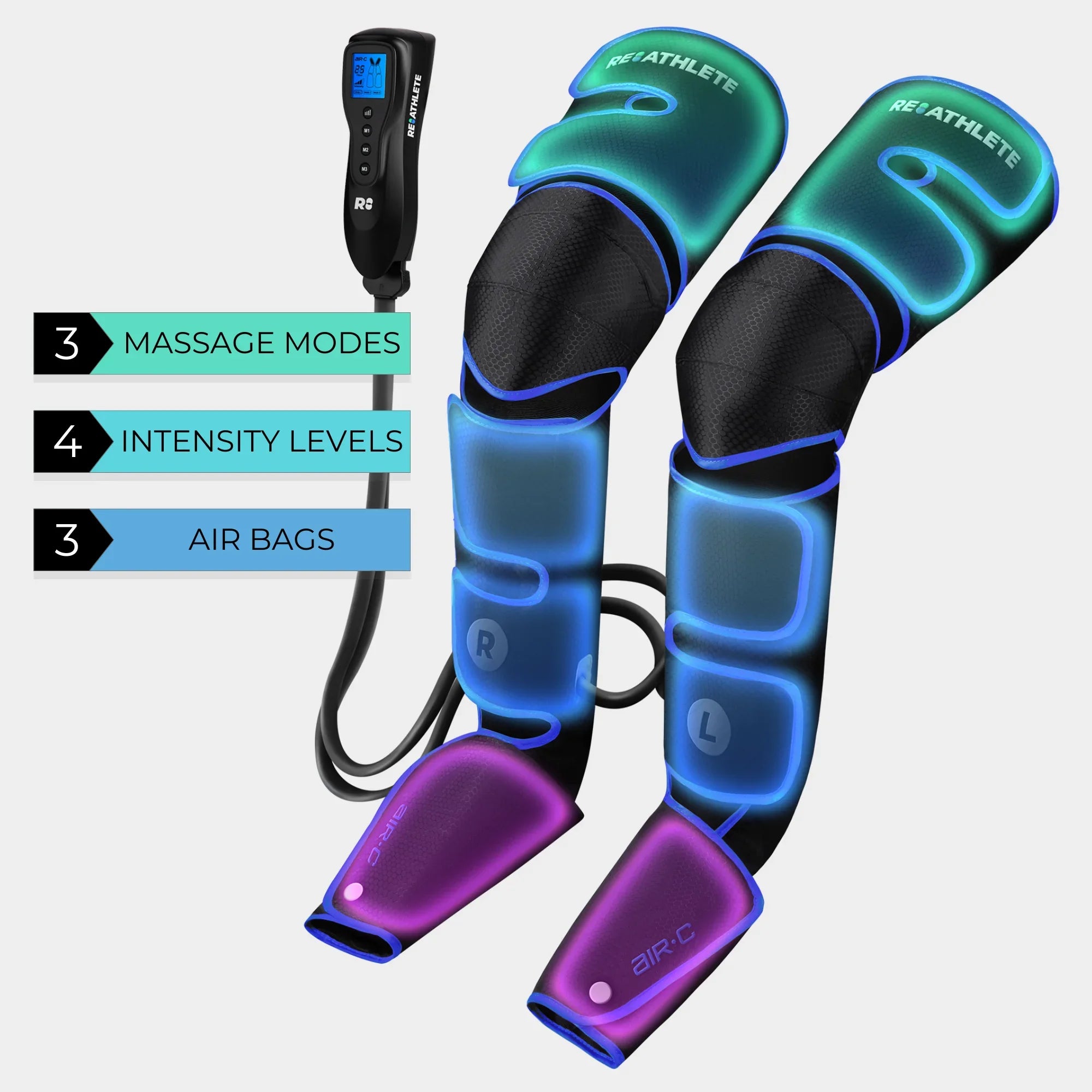 AIR-C Full Leg Massager for Circulation and Pain Relief Compression Thigh, Calf, Foot Massager