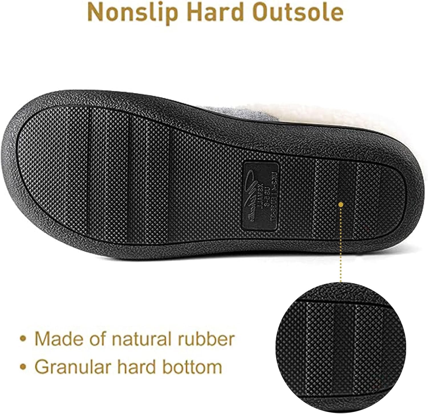 Women'S Lamb-Rub Sherpa House Slippers Memory Foam Indoor Outdoor