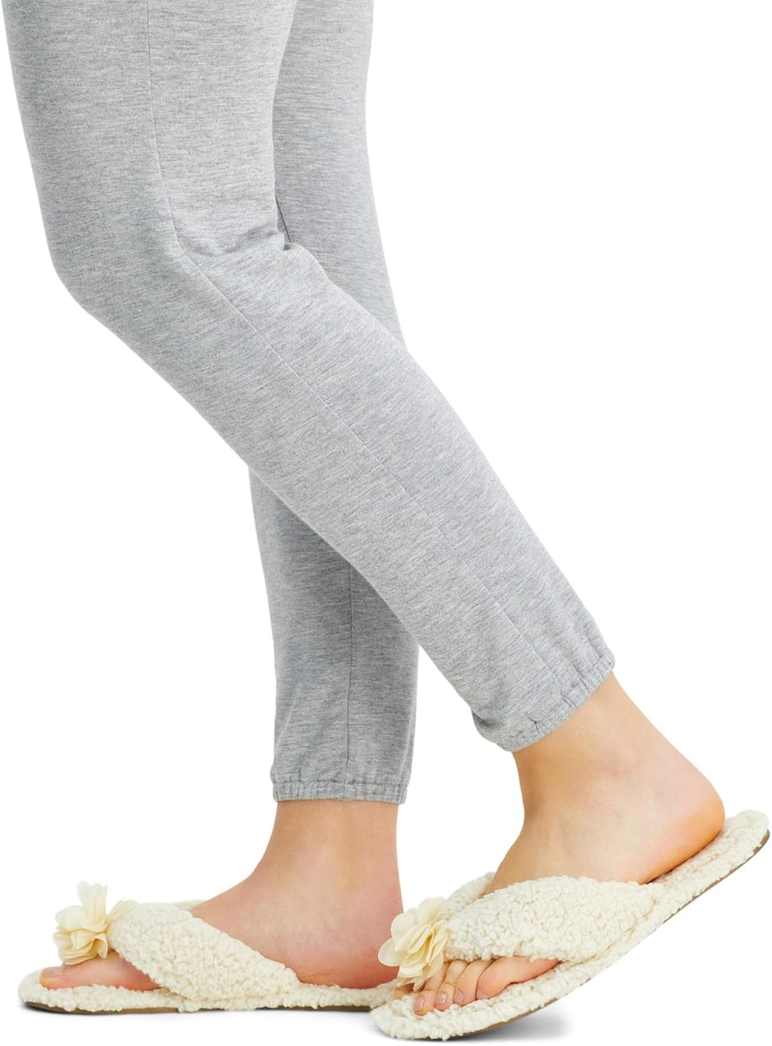 Women'S Plush Marshmallow Slide-On Sandal House Slippers with Memory Foam