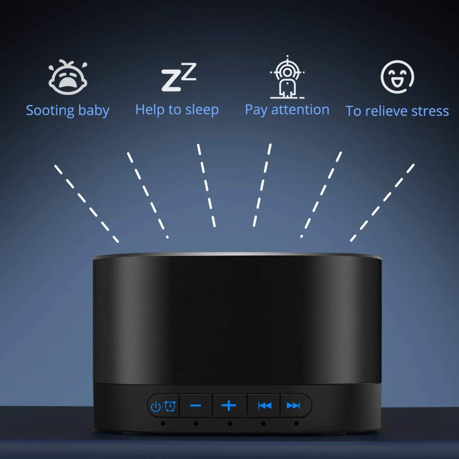 Sound Machines White Noise Machine with 20 Non Looping Natural